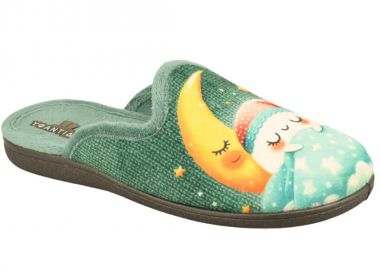 Παντόφλες γυναικείες | Υφασμάτινες | Υφαντίδης | 412470 | Πράσινο - Υφαντίδης - 